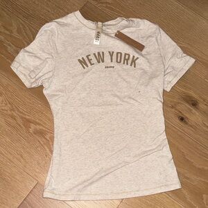 SKIMS Cream 'New York' Graphic Tee
